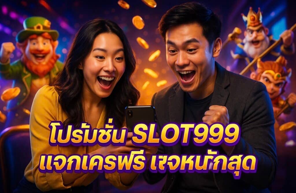 โปรโมชั่น SLOT999 แจกเครดิตฟรี แจกหนักสุด